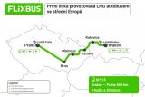 FlixBus LNG Bus mapa